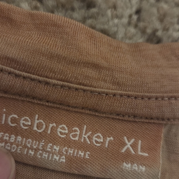 Icebreaker Men's Short Sleeve Tshirt Wool Blend Baselayer XL Crew Patch Pocket - Picture 3 of 9